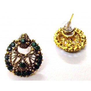 Golden Oxidized Earring Bali Jewelry Bollywood Ethnic Imitation Drop Dangle A145